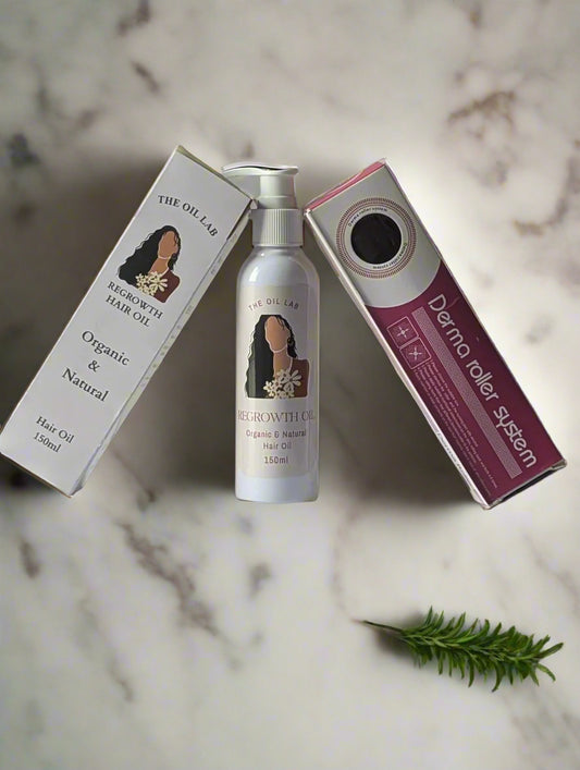 The Oil Lab Hair oil For Hair Growth with Derma Roller
